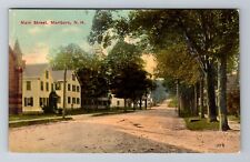 Marlboro NH-New Hampshire, Main Street, Antique, Vintage Postcard picture