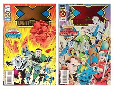 X Universe #1  & #2 Foil Logo  (1995) Marvel Comics   Set picture