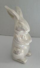 Farmhouse white ceramic easter rabbit figurine picture