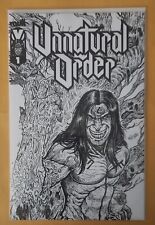 UNNATURAL ORDER #1- 1:100 Retailer Incentive MARIA WOLF B&W VARIANT- VAULT picture