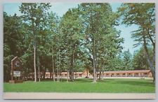 Roadside~Mountain Valley Motel & Campground~Thompsonville MI~Vintage Postcard picture