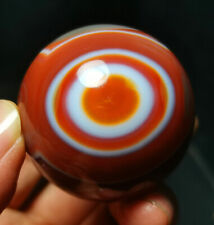 TOP 104G Natural Polished Silk Banded Lace Agate Crystal Ball Madagascar BWD890 picture