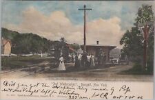 Bangall New York Trolley Railroad Crossing 1906 Auf Wiedersehen Postcard picture