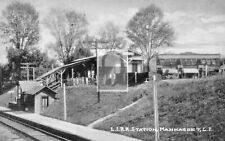 Railroad Train Station Depot Manhasset Long Island New York NY Reprint Postcard picture
