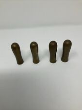 4 VTG Heavy Solid Brass Finials  2  3/8” Small Thread Hole picture