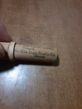 Vintage The Boye Needle Co. Chicago Wood Tubes With Needles  picture