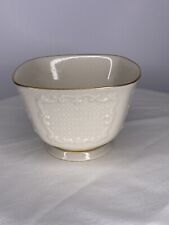 Vintage Lenox Canterbury Square Nut, Candy or Trinket Dish Bowl with Gold Trim picture