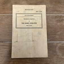 War Department Technical Manual (1942) The Radio Operator TM 11-454 picture