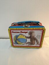 Curious George Tin Lunch Box Vintage Mini Collectible  1999 picture
