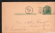 Old Postcard Postal Card Jefferson Postage Chicago IL 1922 Cancel picture