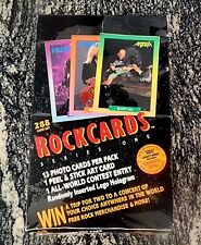 Vintage 1991 Brockum RockCards Series 1 Unopened Wax Box Factory Sealed 36 Packs picture