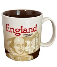England 2012 Global Icon Shakespeare Starbucks Coffee Tea Mug 16 oz Brown EUC picture