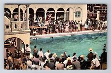 Lake Worth FL-Florida, The Pool, Lake Worth Casino, Antique, Vintage Postcard picture