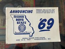 Vintage 1969 Central Missouri State College Boys State Booklet picture