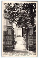 1936 Elizabeth Cary Agassiz Gateway Doorway Fay Cambridge Massachusetts Postcard picture