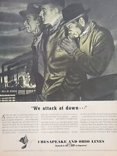 1942 The Chessie Corridor Fortune WW2 Print Ad Q4 Chesapeake and Ohio Lines War picture