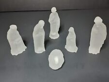 Frosted Glass 6 piece Mini Nativity Set picture