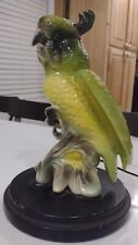 Vintage Ceramic Parrot Bird Lamp Bard Creations California  Stunning Colors picture