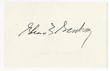 Glenn Seaborg signed autographed index card RARE AMCo COA 6489 picture