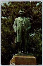 Postcard Mark Twain Riverview Park Hannibal Missouri Mo Monument Statue Vintage picture