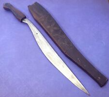 Fixed Blade Knife Made In Philippine's 1930s-40s WWII Era W/Wooden Sheath picture