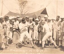 1918 RPPC WWI Sailors Watching Boxing Fist Fight Real Photo Postcard picture