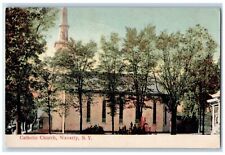 c1905 Catholic Church Chapel Exterior Waverly New York Vintage Antique Postcard picture