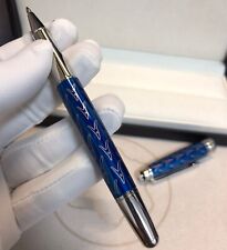 Luxury 163 Metal Prince Series Blue Color 0.7mm Rollerball Pen NO BOX picture