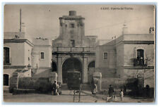 c1910 Puerta De Tierra Cadiz Andalucia Spain Antique Posted Postcard picture