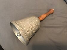 Vintage 1776 1976 Gorham The Freedom Bell Wood Handle Pewter Bicentennial picture