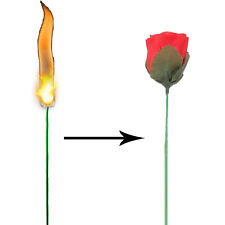 2pcs Torch to Rose Fire Magic Trick Flame Appearing Flower picture