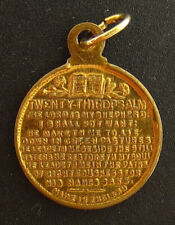 Vintage Twenty Third Psalm Medal Religious Holy Catholic Made In England picture