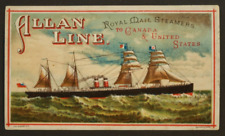 Allan Line Royal Mail Steamers Trade Card 5.5