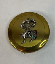 Dorset fifth avenue compact vintage mid evil person with jewels powder puff picture