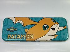 Rare 2000 DIGIMON Metal Tin Pencil Case PATAMON - Brand New in Sealed Packaging picture