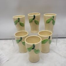 Vintage  Set of 6 Dimpled Ceramic Juice Glasses. Made In Japan picture