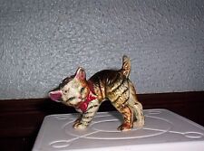 Vintage Tri-Colored Tabby Kitten Shaker Red Bow Cork Stopper   picture