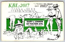 QSL CB Ham Radio Card KBL-2017 Oshkosh WI Gary L Lokken picture