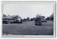 c1940's State Sanitarium Rockville Indiana IN, Garden Scene Vintage Postcard picture