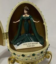 Barbie Empress Of Emeralds Resin Egg Caucasian Mattel Avon 2000 W/ Box picture