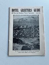 1954 EL PASO HOTEL GREETERS GUIDE BOOKLET VINTAGE  picture