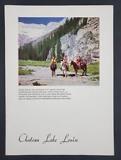 1949 Chateau Lake Louise Alberta Canada Canadian Pacific Hotel Menu Dinner Vtg picture
