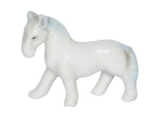 Vintage Horse Figurine Small Ceramic White Made in Japan Unmarked picture