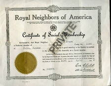 1925 Colby Kansas Royal Neighbors America - BROWN Family (Marie) 8