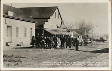 RPPC Lincoln New Mexico Billy the Kid Days Cowboys Real Photo Postcard c1940 picture