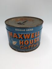 Vintage MAXWELL HOUSE REGULAR GRIND COFFEE Tin Can - 