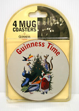 4 Vintage Guinness Beer Coasters-Guinness Time, in sealed original package, 5