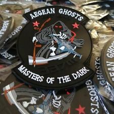 HELLENIC AIR FORCE 337 GHOSTS SQUADRON “MASTER OF DARK” 3D PVC PATCH -GLOW picture