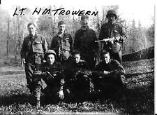 HOWARD TROWERN 87TH INFANTRY DIVISION  BATTLE OF THE BULGE VET RARE SIGNED PHOTO picture