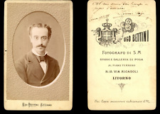 Bettini, Livorno, Shipping, 1877 Vintage Albumen Print CDV. Albumin Print  picture